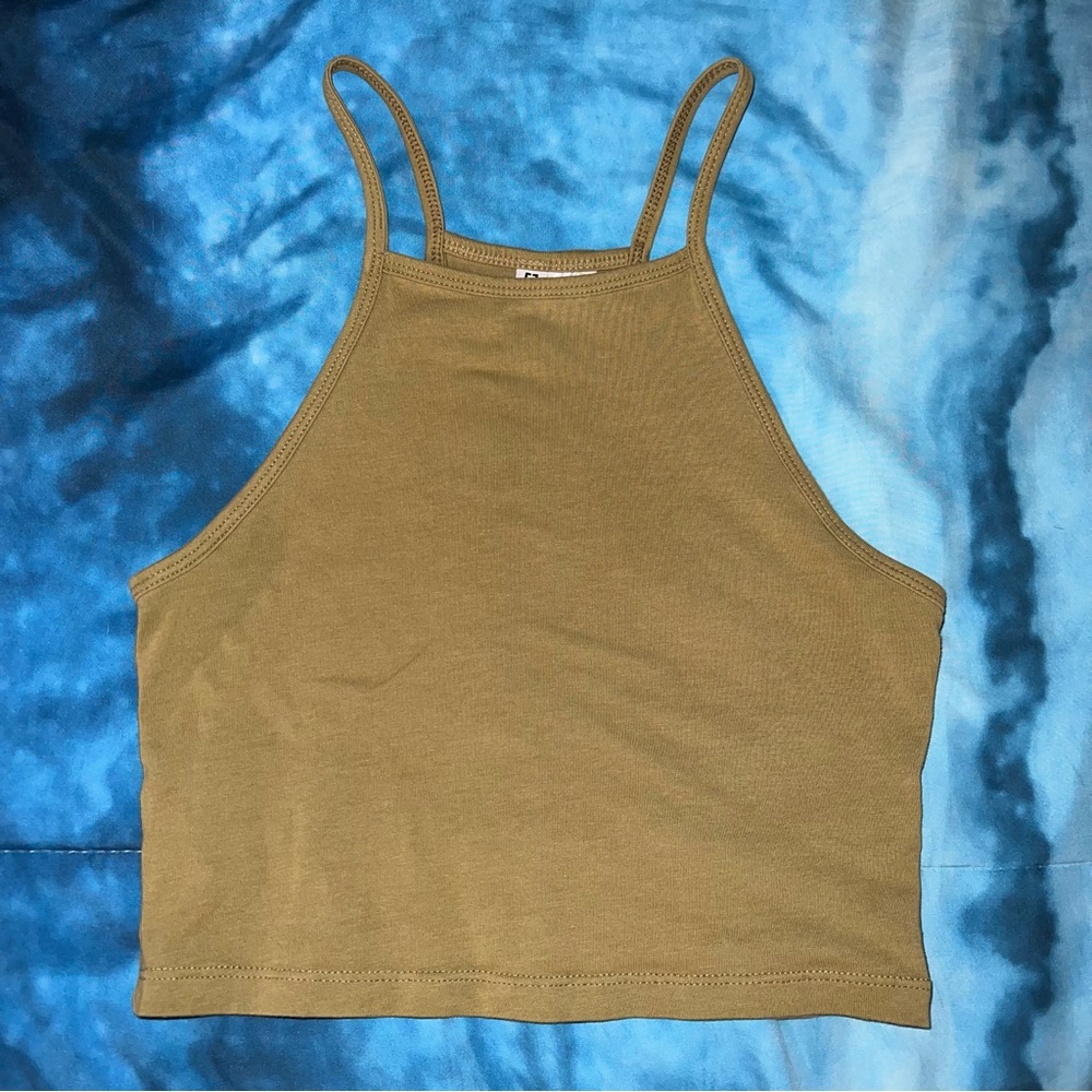 H&M Olive Green Halter Top